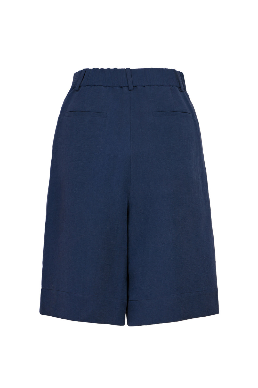 Dark Blue Linen Shorts