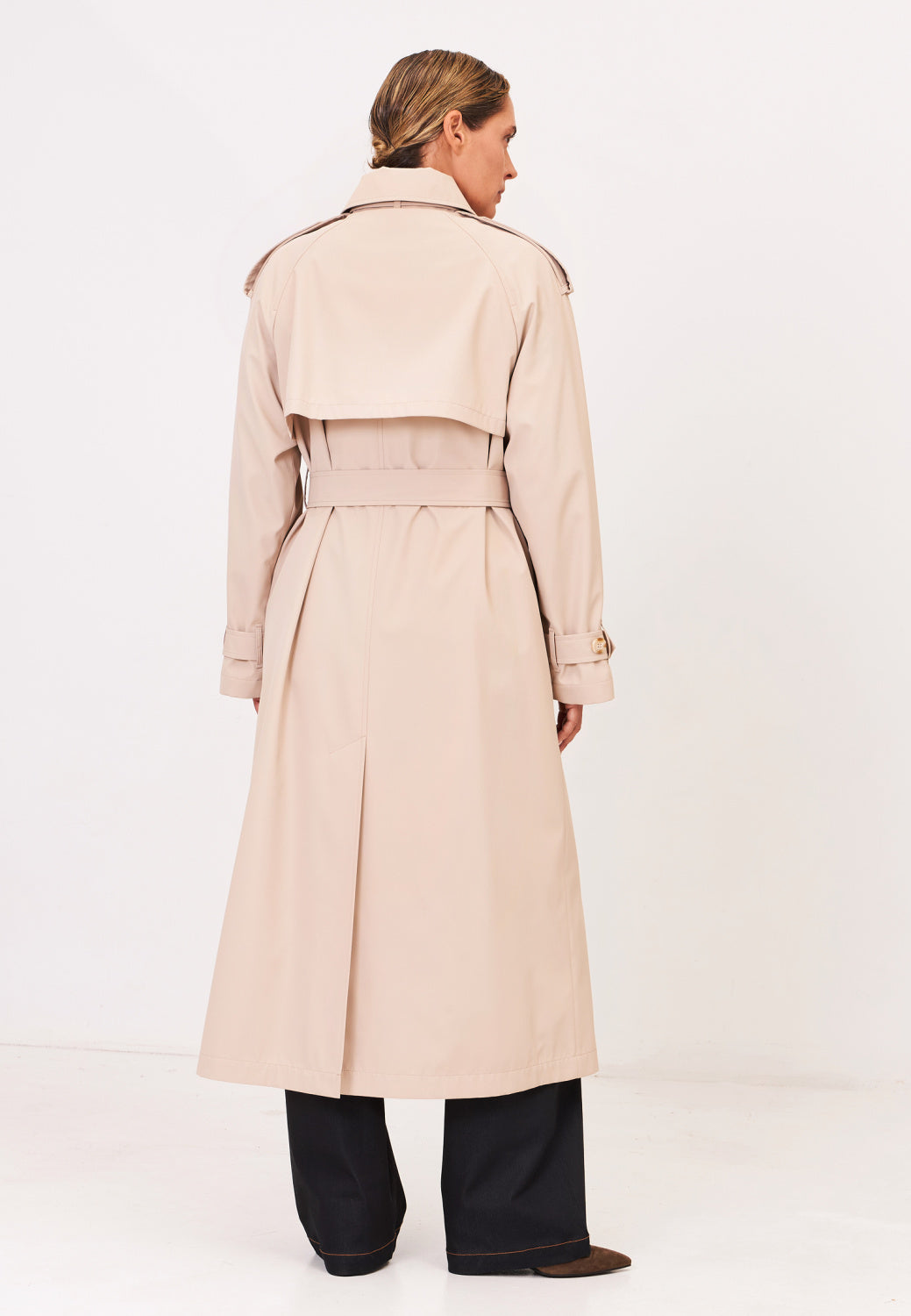 Beige Membrane Trench Coat