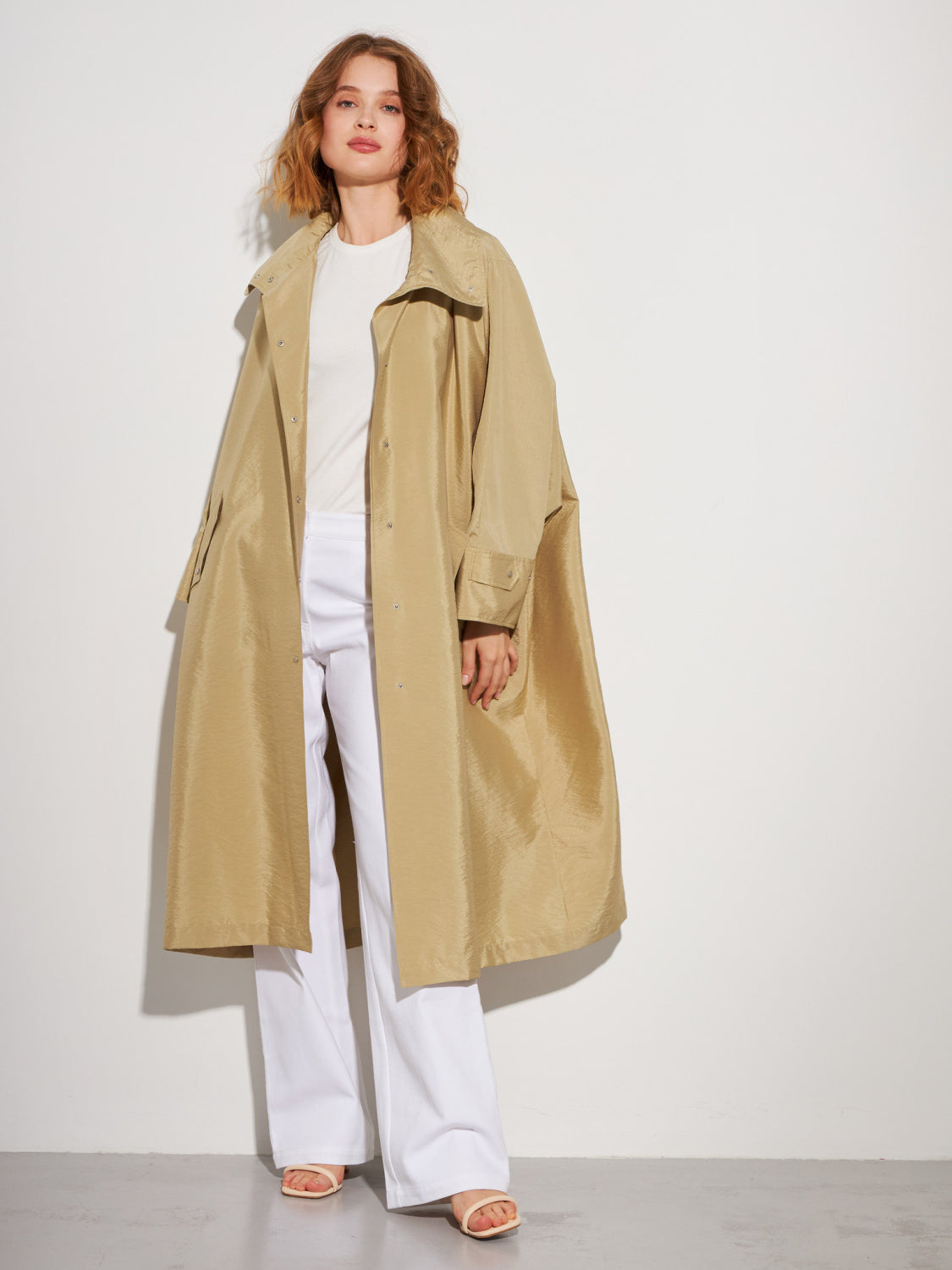 Beige Duster Coat